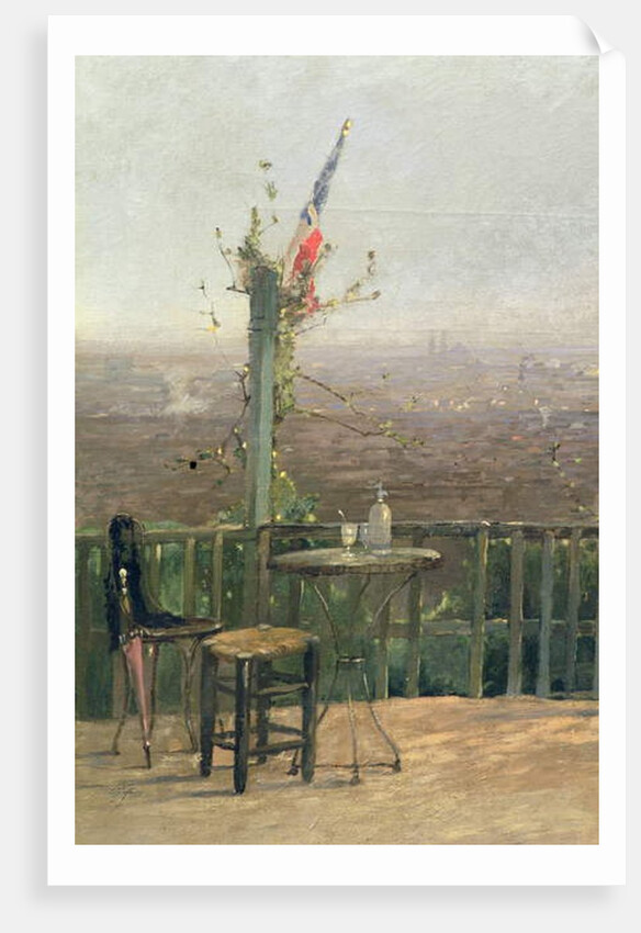 Paris seen from the heights of Montmartre by Jean d' Alheim
