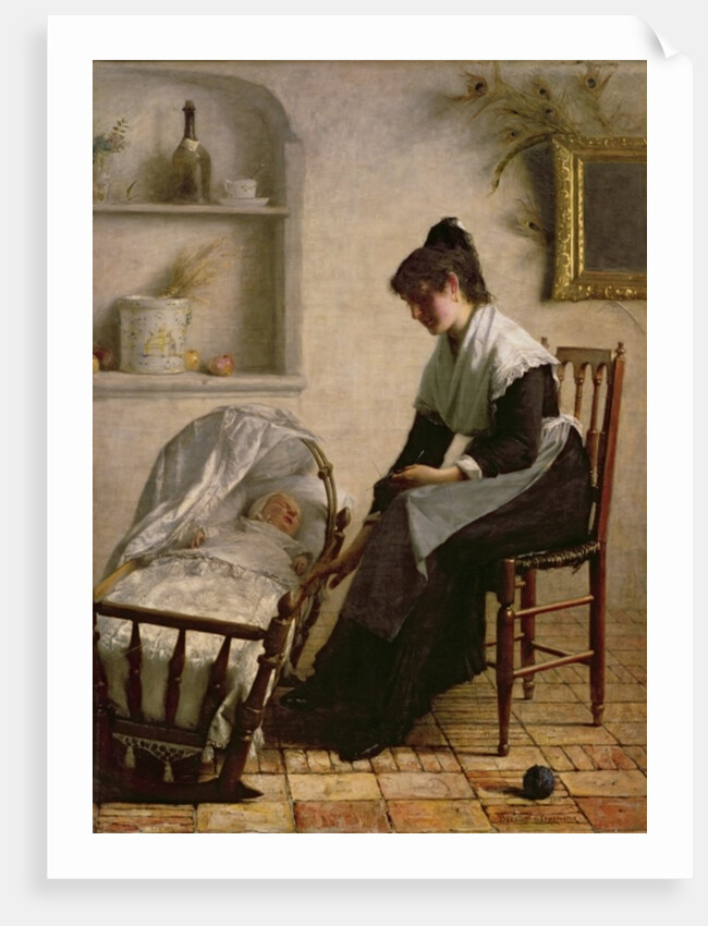 Young mother from Arles by Henri Bouchet-Doumeng