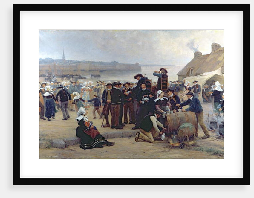 The Pardon in Brittany by Theophile Louis Deyrolle