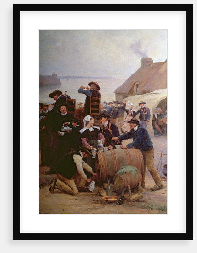 The Pardon in Brittany by Theophile Louis Deyrolle