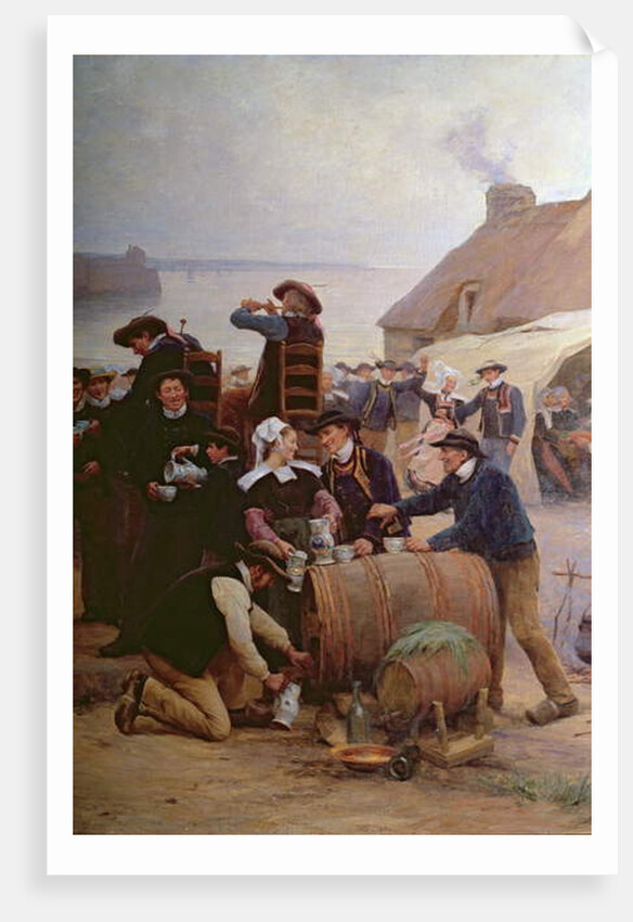 The Pardon in Brittany by Theophile Louis Deyrolle