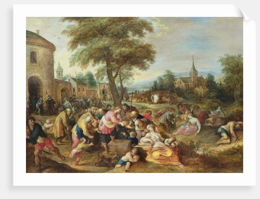 The Works of mercy by Frans II the Younger Francken