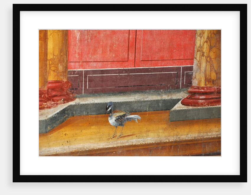 Oplontis, near Naples, Italy: murals in Villa Poppaea - detail of Roman fresco with bird by Anonymous