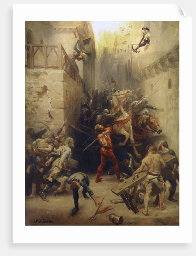 The Bag of Beziers in 1209 by Joseph-Noel Sylvestre