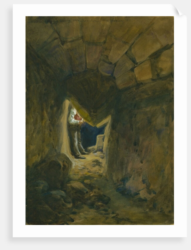 Fallen Voussoir of Robinson's Arch, Jerusalem, 1871 by William 'Crimea' Simpson