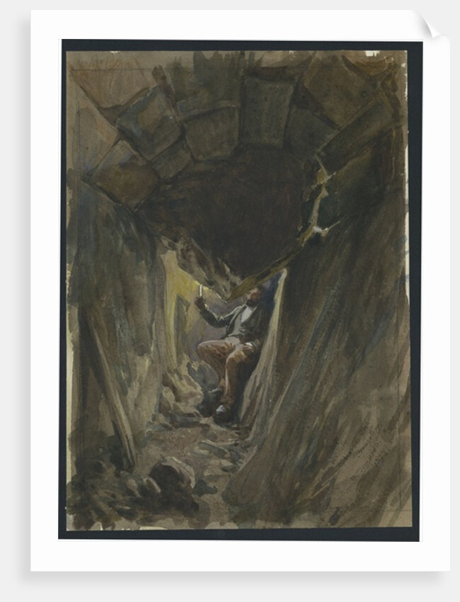 Fallen Voussoir Robinson's Arch, Jerusalem by William 'Crimea' Simpson