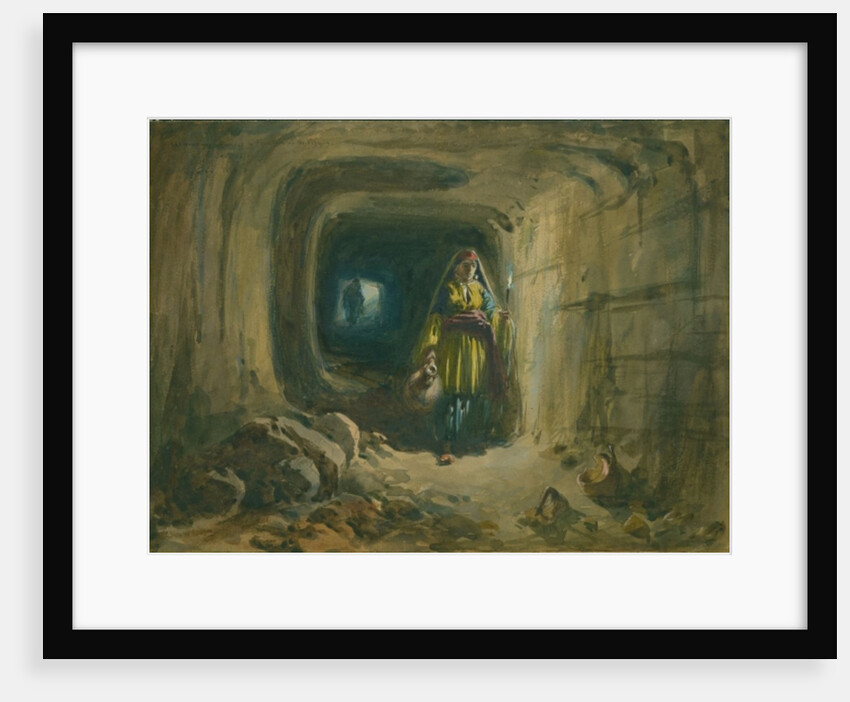 Subterranean Passage to Fountain of the Virgin, Jerusalem, 1869 by William 'Crimea' Simpson