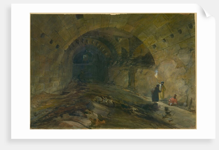 Wilson's Arch, Jerusalem, 1870 by William 'Crimea' Simpson