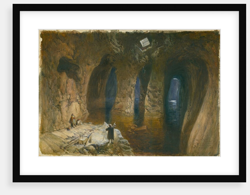 Bahr el Khabeer or the Great Sea Rock-cut cistern under the site of Solomon's Temple, 1870 by William 'Crimea' Simpson