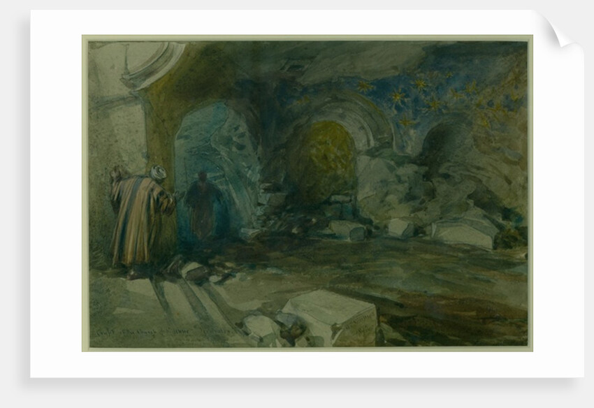 Crypt of the Church of St. Anne, Jerusalem, 1872 by William 'Crimea' Simpson