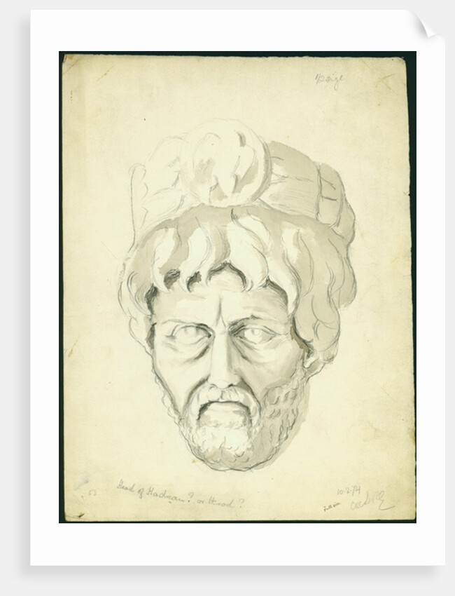 Head of a Man, 1874 by Claude Conder