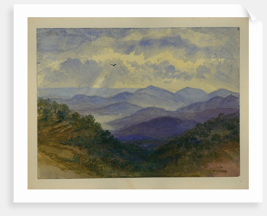 View towards Mediterranean Sea by Claude Conder