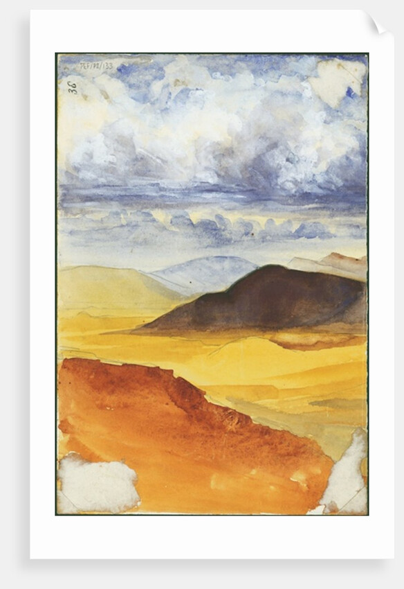 Desert landscape by Claude Conder