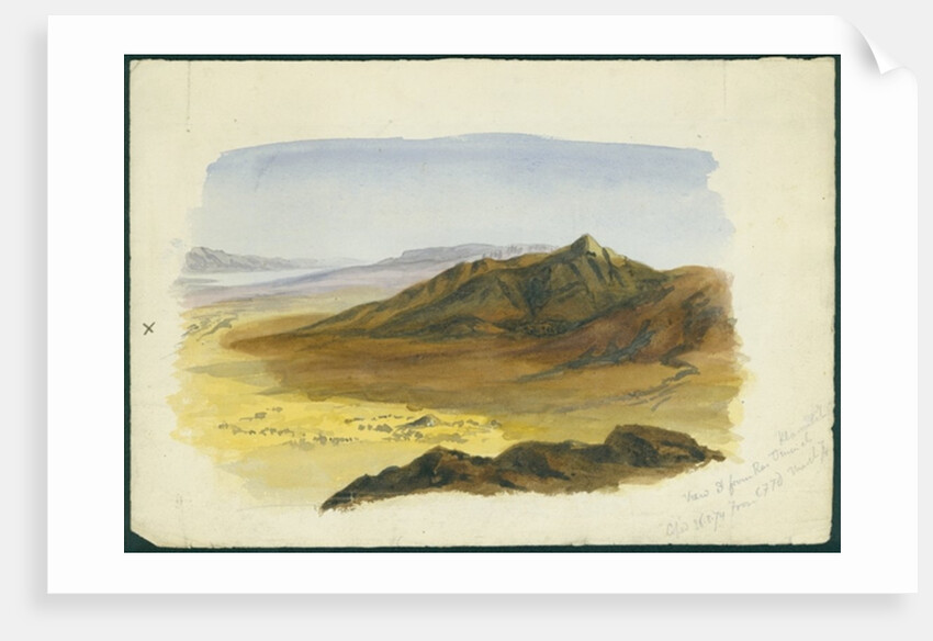 View of the Jordan Valley looking South, 1874 by Claude Conder