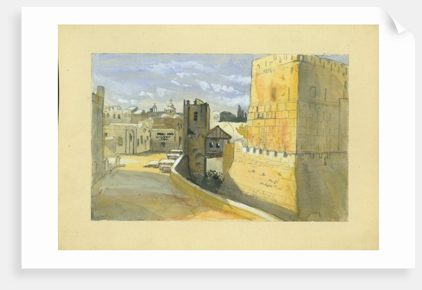 View of a town by Claude Conder
