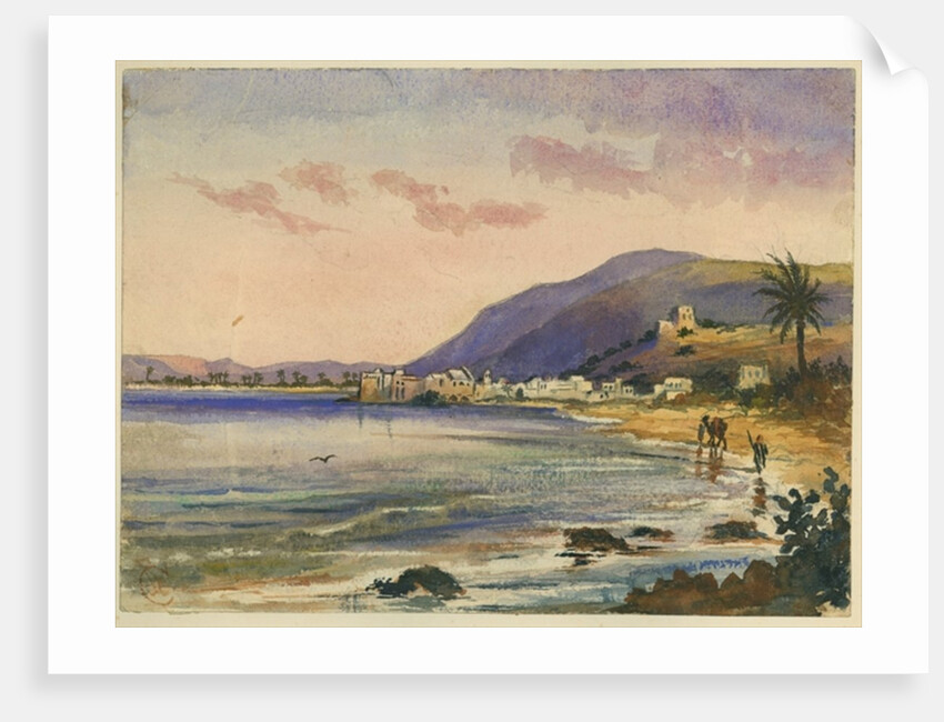 Haifa with Carmel Ridge behind by Claude Conder