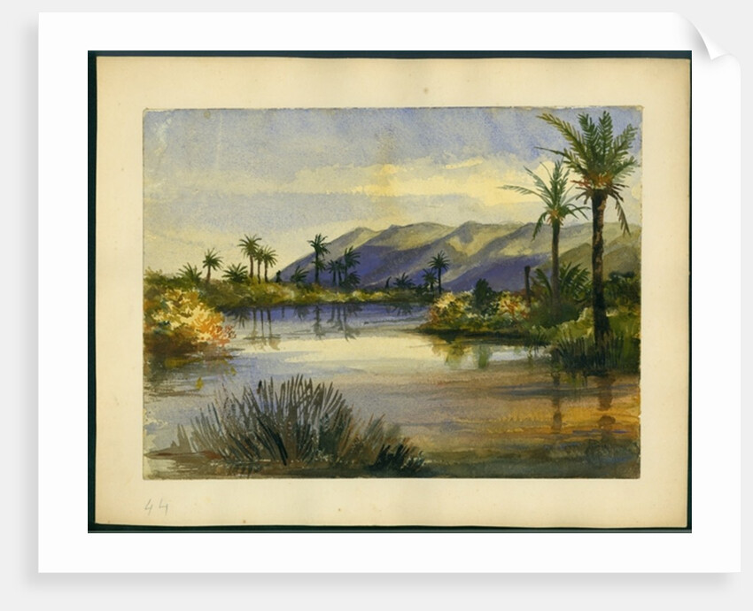 The Mouth of the River Kishon and Mount Carmel by Claude Conder