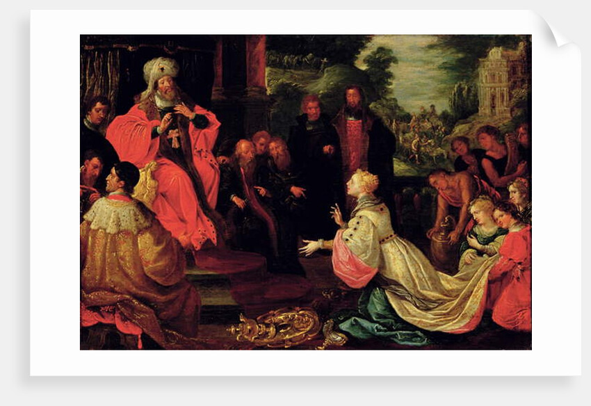 Solomon and the Queen of Sheba by Frans II the Younger Francken