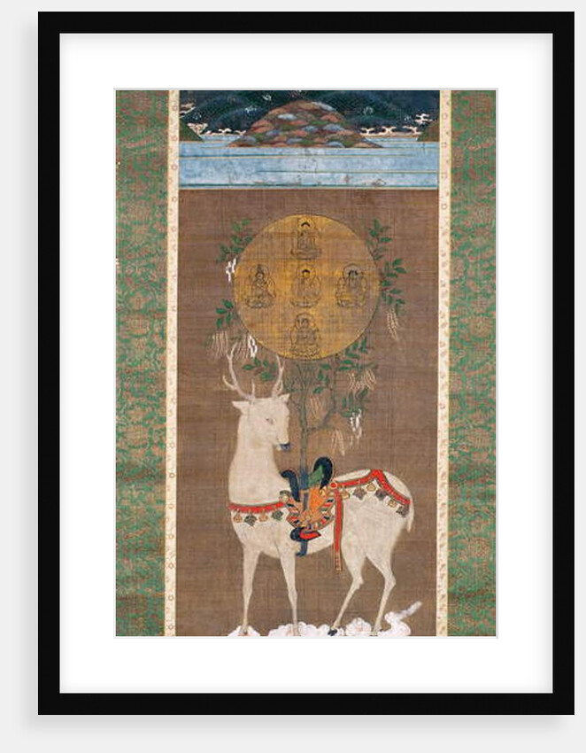 Kasuga Deer with Mandala, Muromachi period by School Japanese