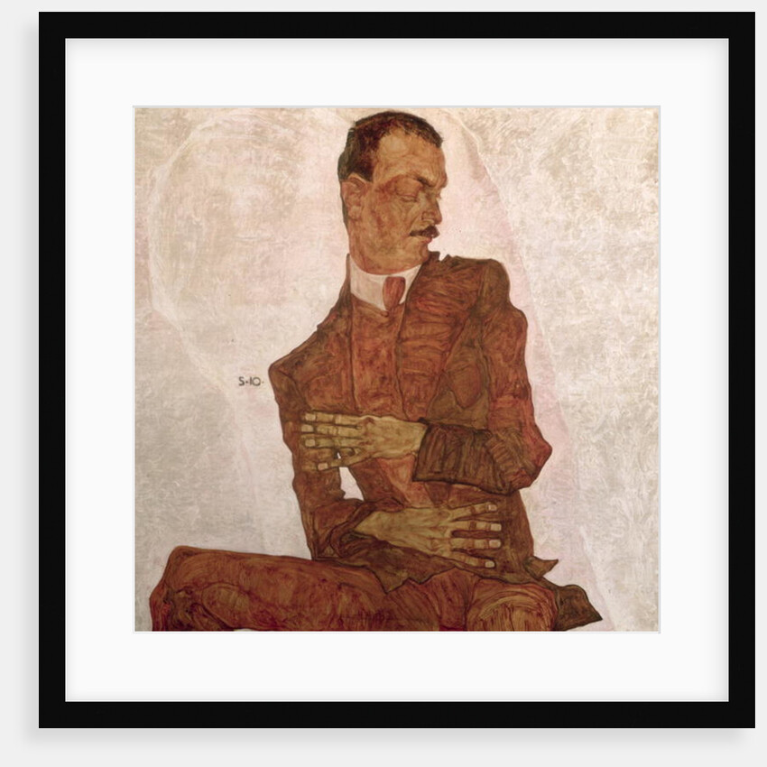 Arthur Roessler, 1910 by Egon Schiele