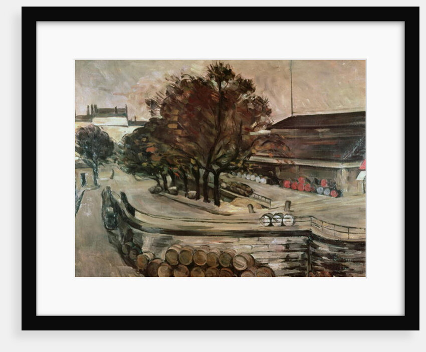 The Halle aux Vins, seen from the rue de Jussieu, 1872 by Paul Cezanne