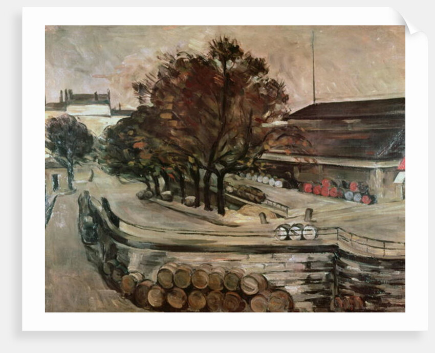 The Halle aux Vins, seen from the rue de Jussieu, 1872 by Paul Cezanne