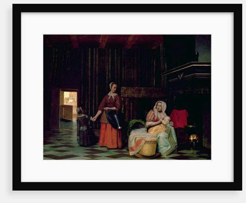 Woman with child and maid, 1663-65 by Pieter de Hooch