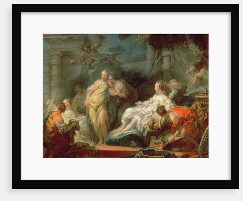 Psyche showing her sisters her gifts from Cupid, 1753 by Jean-Honore Fragonard