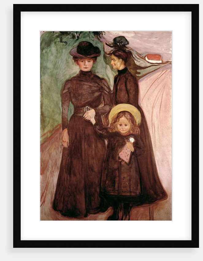 The Family on the Road c.1903 by Edvard Munch