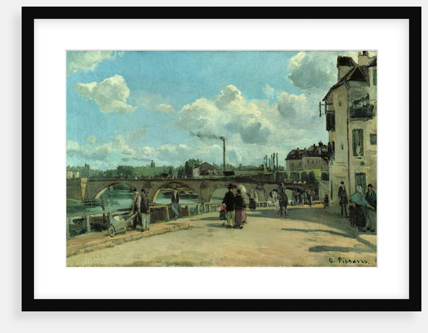 View of Pontoise: Quai au Pothuis, 1868 by Camille Pissarro
