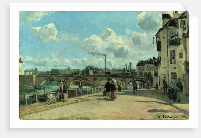 View of Pontoise: Quai au Pothuis, 1868 by Camille Pissarro