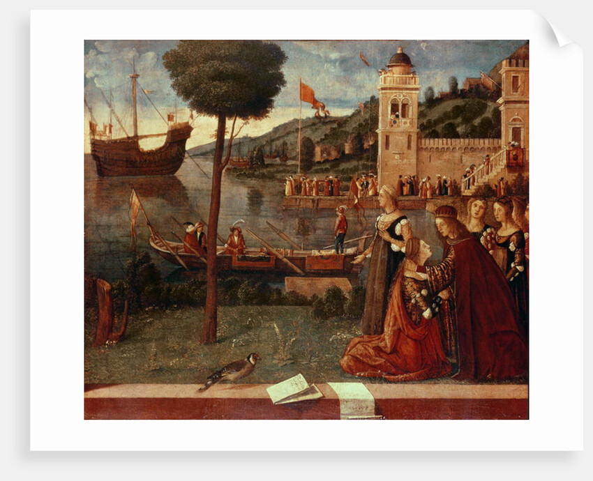 St.Ursula taking leave of her father, c.1500 by Vittore Carpaccio