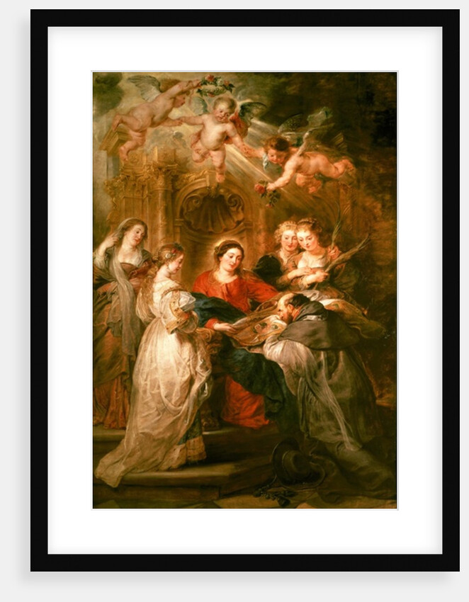 St. Ildefonso Altarpiece, central panel depicting the Virgin Mary Presenting a Liturgical Robe to St. Ildefonso, c.1630-32 by Peter Paul Rubens