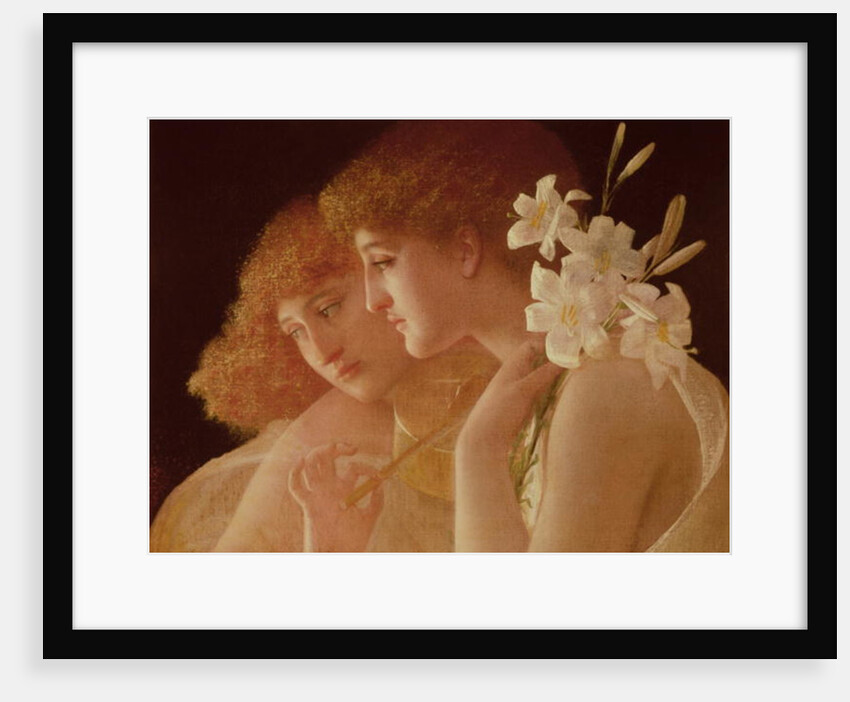 Two Angels, c.1870 by Charles Francois Sellier