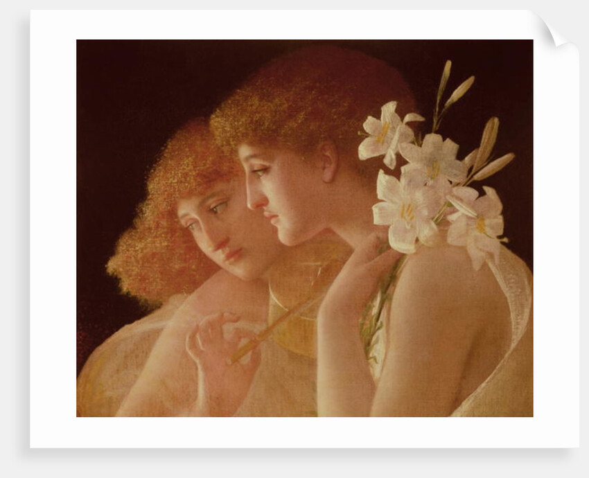 Two Angels, c.1870 by Charles Francois Sellier