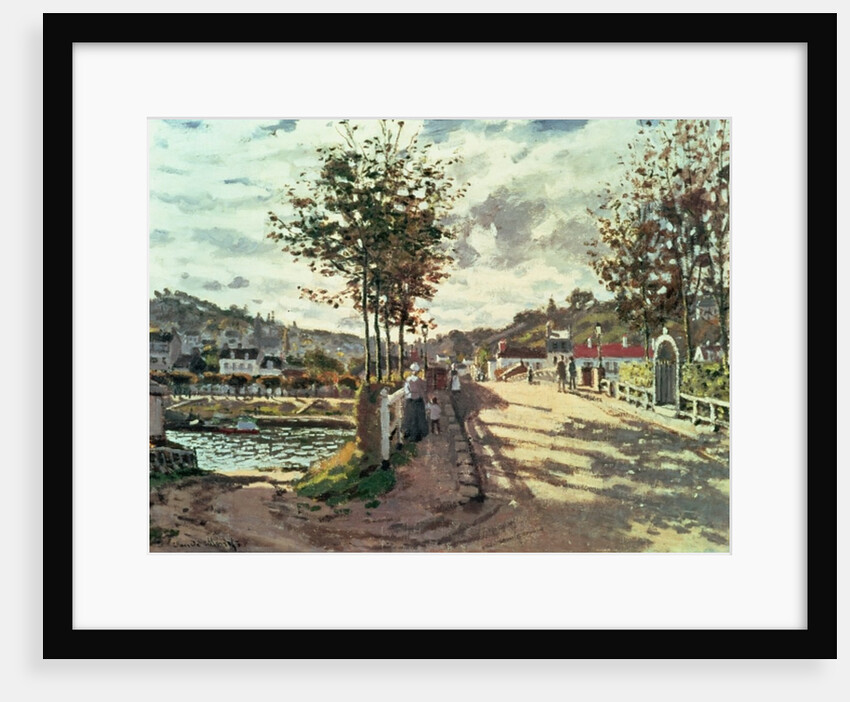 The Seine at Bougival, 1869 by Claude Monet