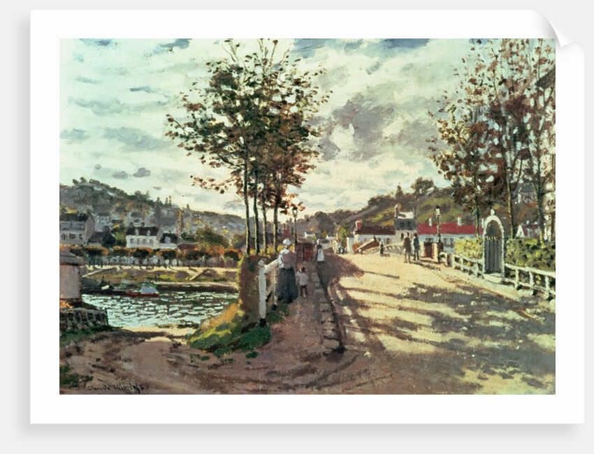The Seine at Bougival, 1869 by Claude Monet