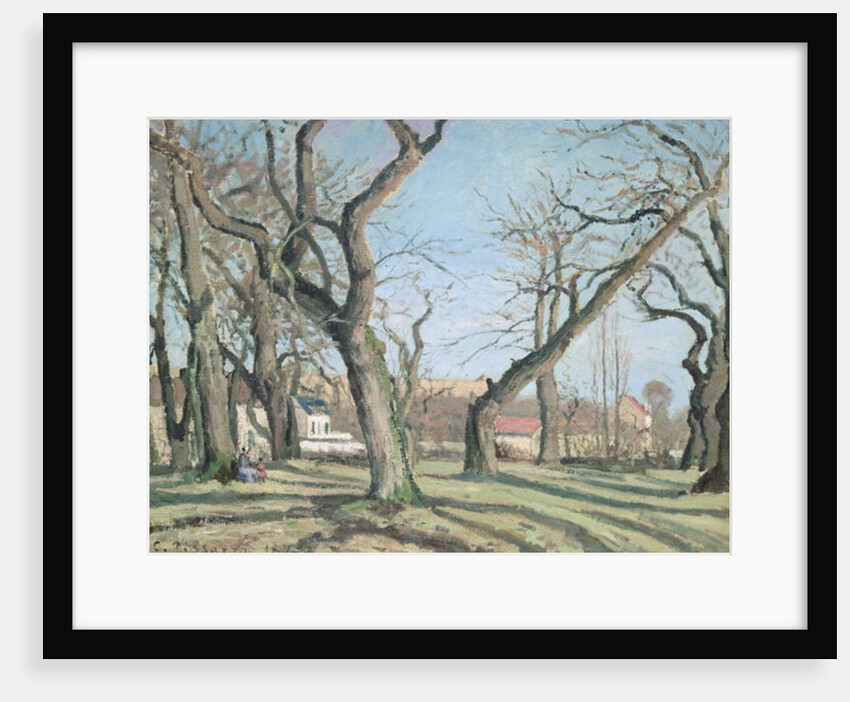 Chestnut Trees at Louveciennes, 1872 by Camille Pissarro