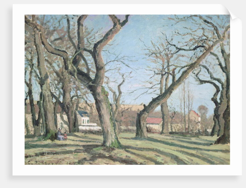 Chestnut Trees at Louveciennes, 1872 by Camille Pissarro