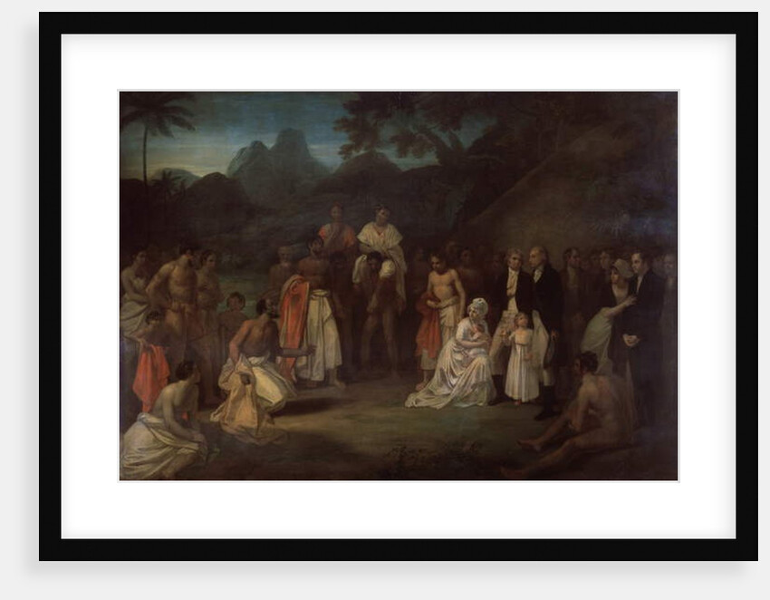 The Cession of the District of Matavai in the Island of Otaheite to Captain James Wilson for the use of the Missionaries Sent Thither by that Society in the Ship Duff by Robert Smirke