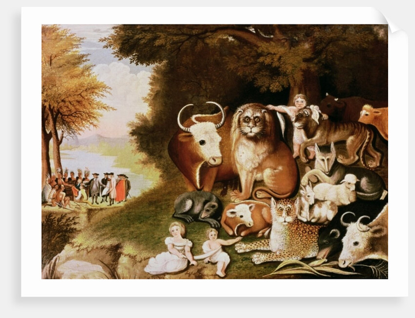 The Peaceable Kingdom, 1832-34 by Edward Hicks