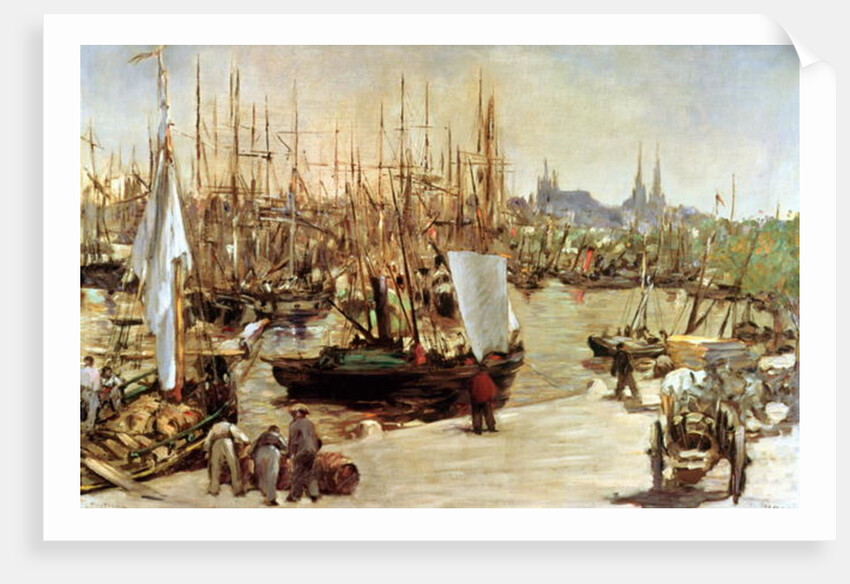 The Port of Bordeaux, 1871 by Edouard Manet