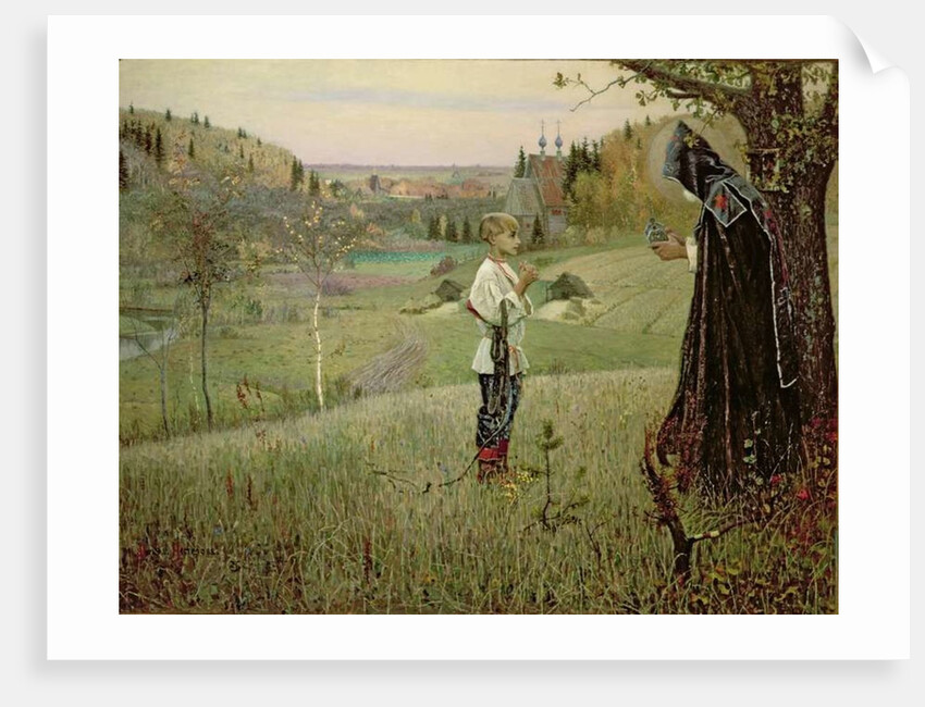 The Vision of the Young Bartholomew, 1889-90 by Mikhail Vasilievich Nesterov