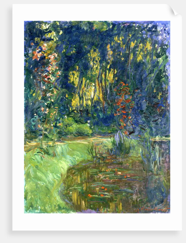 Corner of the pond in Giverny, 1917 by Claude Monet