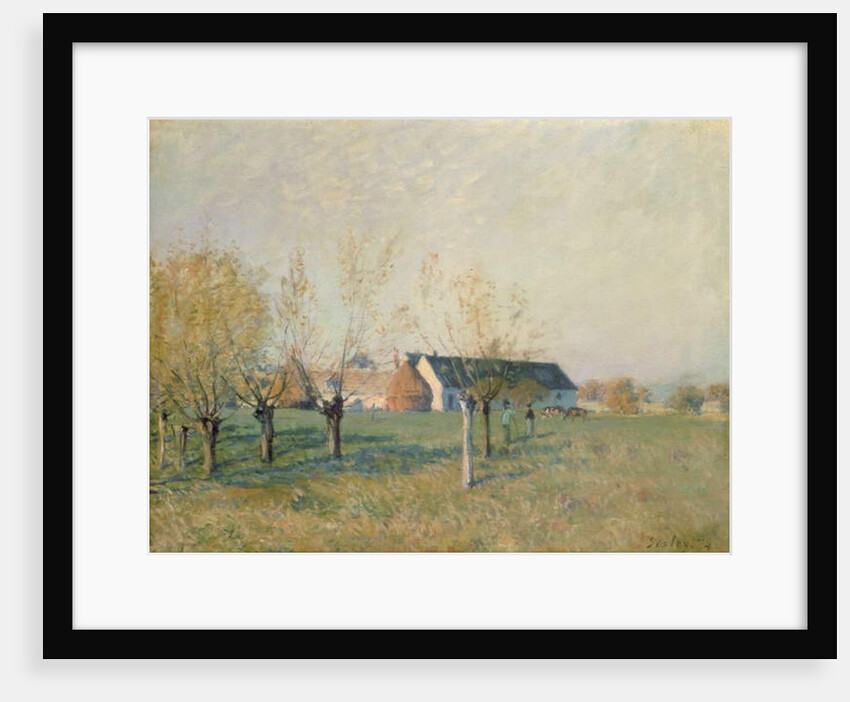 The Farm, 1874 by Alfred Sisley