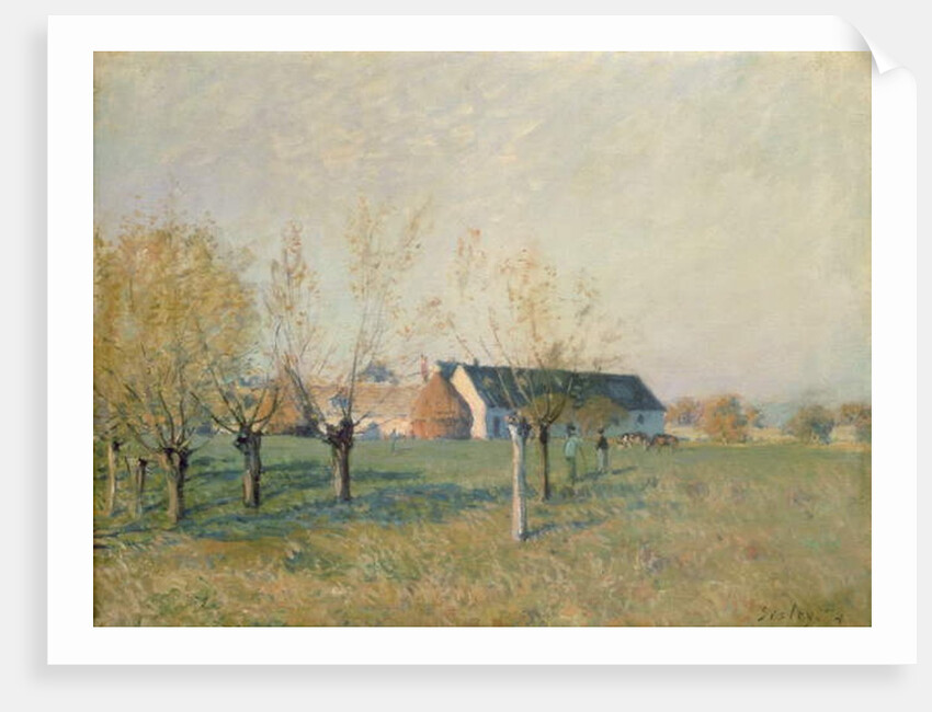 The Farm, 1874 by Alfred Sisley