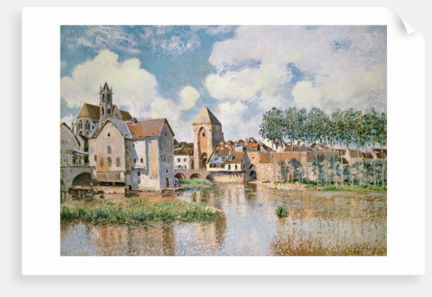 Moret-sur-Loing, the Porte de Bourgogne, 1891 by Alfred Sisley