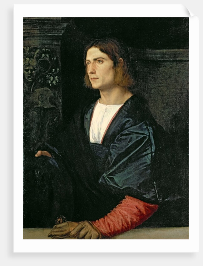 Young Man with Cap and Gloves, c.1515 by Titian