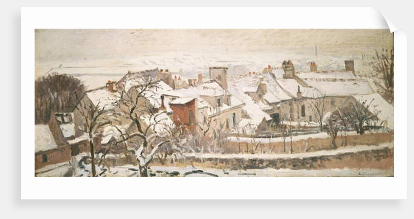 Winter, 1872 by Camille Pissarro