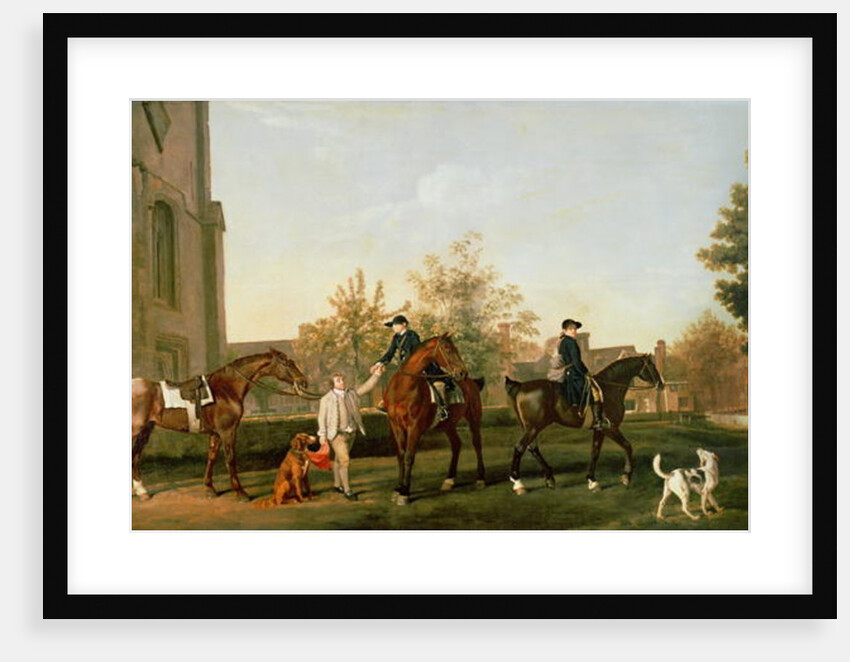 Lord Torrington's Hunt Servants setting out from Southill, Bedfordshire, c.1765-8 by George Stubbs